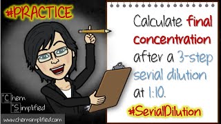 CPP21 Serial dilution calculations  Calculate final concentration  Dr K [upl. by Henrik]