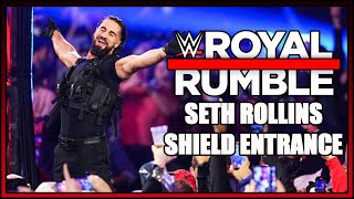 Seth Rollins Shield Entrance WWE Royal Rumble 2022 Reaction [upl. by Atinel]