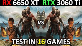 RX 6650 XT vs RTX 3060 Ti  Test in 16 Games at 1080p  Which One is Better 🤔  IN 2024 [upl. by Caiaphas]