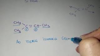 ISOMERÍA ¿ CÓMO SABER SI UN COMPUESTO TIENE ISOMERÍA GEOMÉTRICA [upl. by Albertina]