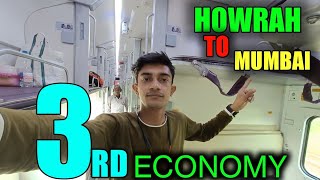 3rd AC Economy Coach India  Howrah to Mumbai Train Journey [upl. by Nirek]