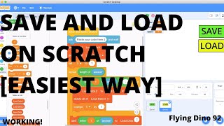 How to make save and load in Scratch The Easiest Way [upl. by Sonnie]