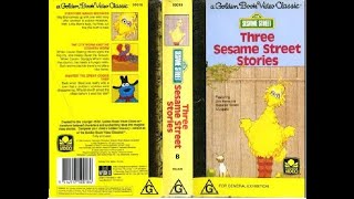 A Golden Book Video Classic Three Sesame Street Stories [upl. by Nylynnej]