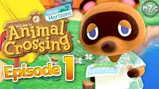 Animal Crossing New Horizons Gameplay Walkthrough Part 1  Island Getaway [upl. by Notneb]