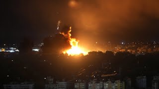 Abermals israelische Raketenangriffe auf Beirut [upl. by Eadrahc]