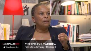 Christiane Taubira face à la rédaction de Mediapart [upl. by Nollek408]