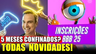 🔴BBB 25 TERÁ MAIS DE 100 DIAS SAIBA TODOS NOVIDADES DO BBB 25😱🔥 [upl. by Enirac]