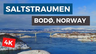 Saltstraumen outside Bodø  The strongest maelstrom on Earth  Norway scenic by drone [upl. by Franklin]