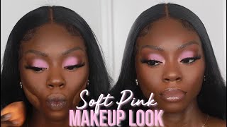 Soft Pink Eyeshadow Look For Dark Skin [upl. by Amity]