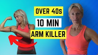 10 Minute Arm Killer Home Workout With Weights [upl. by Lavicrep]