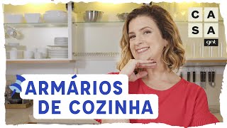 Como organizar ARMÁRIO DE COZINHA utensílios potes panelas e travessas  Manual da Micaela [upl. by Sallee]