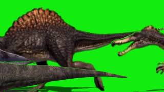 Dinosaur Stampede From Meteor Green Screen [upl. by Barber434]