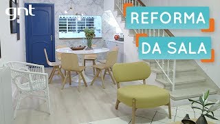 Sala pequena Reforma com muito estilo  Antes e Depois  Decora  Maurício Arruda [upl. by Heshum]