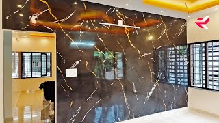 Latest Marble Wall Painting  Venetian plaster  Italian stucco [upl. by Harriet]