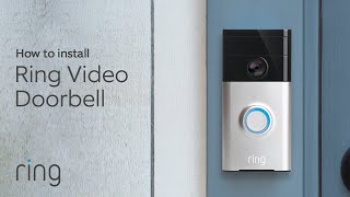 How To Replace a Wired Doorbell with Ring Video Doorbell DiY Install  Ring [upl. by Anilag]