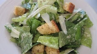 CAESAR SALAD  How to make CLASSIC CAESAR SALAD demonstration [upl. by Paloma]