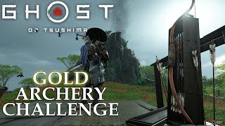 Ghost of Tsushima How To Get Gold on Every Archery Challenge  Iki Island Expansion [upl. by Amesari774]