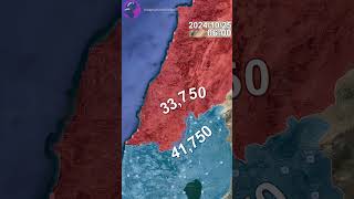 Israeli invasion of Lebanon Every Day to December 1st Mapped using Google Earth [upl. by Martynne]