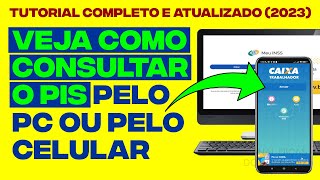 Como Consultar o PIS Pelo CELULAR ou PC Abono SalarialConta GOVBR Tutorial Completo [upl. by Ainalem240]