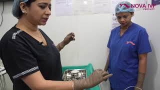 Egg pick up procedure explained by Dr Sulbha Arora during an IVF procedure [upl. by Curkell]