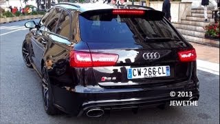 BRAND NEW 2013 Audi RS6 Avant C7 in Monaco Start up and Sound 1080p Full HD [upl. by Nolyarg]