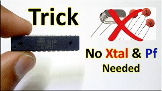 How To Run Atmega 328168888 without XTAL How to Burn bootloader on Atmega without crystal xtal [upl. by Girardi]