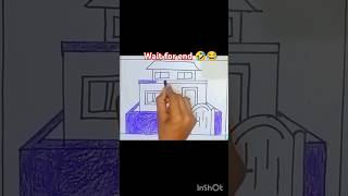 how to draw House drawings easy and simple step by step shorts drawing [upl. by Suivatram549]