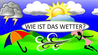 Das Wetter amp Wettervorhersage  Deutsch lernen The weather in German [upl. by Upshaw]