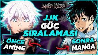 Jujutsu Kaisen Güç Sıralaması  HEM ANİME HEM MANGA  Jujutsu Kaisen Türkçe [upl. by Yadseut]