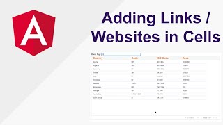 Adding links or websites in Angular AG Grid cells [upl. by Onig]