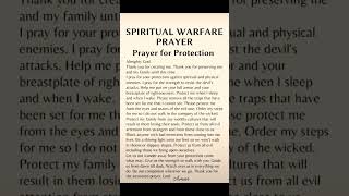 Spiritual warfare prayer Lets pray 🙏 prayershorts letspray spiritualprayerprayerforprotection [upl. by Raimondo]