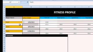 EAF30  Excel Radar Chart for Athlete Profile [upl. by Aivatnahs]