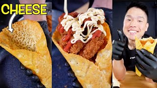 ASMR  Cheese Crepe amp Fried Chicken  MUKBANG  COOKING [upl. by Weissman728]