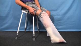 How to put on a half arm LimbO waterproof protector for casts and dressings [upl. by Anehta634]