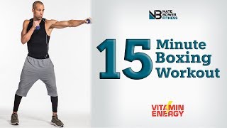 15 Minute Boxing Workout Round 1  NateBowerFitness [upl. by Light976]