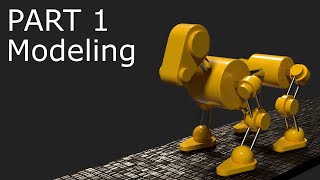 Blender Tutorial Robot Dog Animation Part 1  Modeling [upl. by Parish]