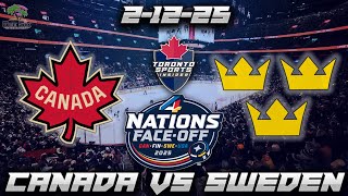 21225 Canada vs Sweden 2025 4 Nations Faceoff Game Audio  Hockey LIVE Gamecast amp Chat [upl. by Zebada]