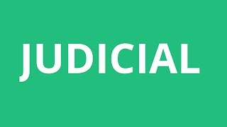 How To Pronounce Judicial  Pronunciation Academy [upl. by Kjersti]