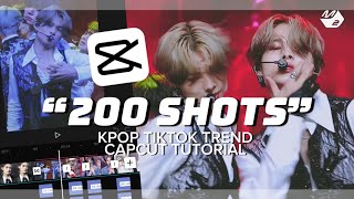 “200 shots” Kpop TikTok Trend Capcut Editing Tutorial [upl. by Eyak]