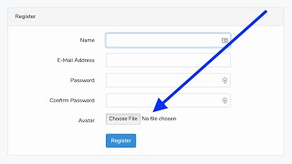 Laravel How to Upload File During User Registration [upl. by Tacy970]