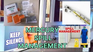 Mercury spill management kit। स्पिल मैनेजमेंट। Infection control traning trending NQASkayakalp [upl. by Cianca]