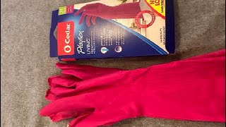 Playtex Living Reuseable Rubber Gloves Review [upl. by Delinda]