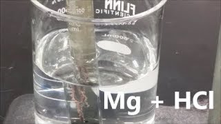 Molar Volume of Hydrogen Gas  Mg  HCl [upl. by Ynnahc]