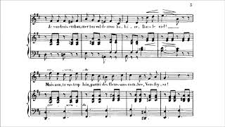 Gabriel Fauré  Le Papillon et la Fleur Op 11 1868 Score [upl. by Popele334]