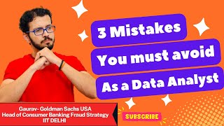 Top 3 Biggest Mistakes Beginner Data Analysts Make [upl. by Jaunita]