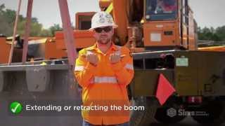 Basic Crane Hand Signals  Sims Crane Minute [upl. by Noakes]