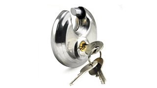 Lock picking a disc padlock with absolutely no skill in under 60 seconds [upl. by Quill]