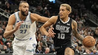 Minnesota Timberwolves vs San Antonio Spurs  Full Game Highlights  January 27 202324 NBA Season [upl. by Nahta]