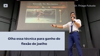 MANEIRA CORRETA DE FAZER A FLEXÃO DE JOELHO COM CANELEIRA [upl. by Nylra]