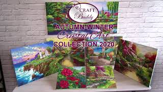 Craft Buddy Crystal Art®  2020 NEW Thomas Kinkade Autumn Winter Collection [upl. by Ahcsatan138]